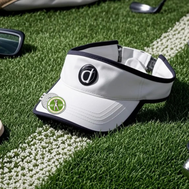 Sublimation Blank Golf Hat Clip - Magnetic Silver Cap Holder, Heat-Transfer Printable Golf Accessory, Magnet Clip for Hats & Caps