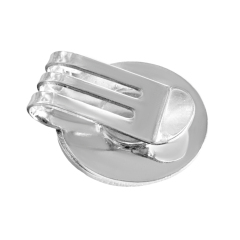 Sublimation Blank Golf Hat Clip - Magnetic Silver Cap Holder, Heat-Transfer Printable Golf Accessory, Magnet Clip for Hats & Caps