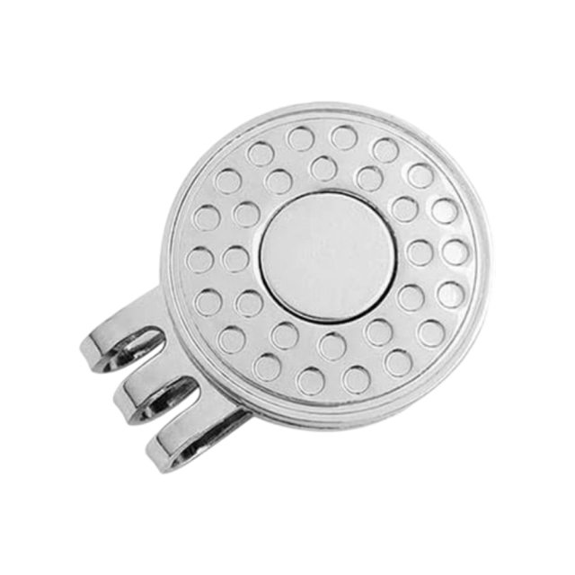 Sublimation Blank Golf Hat Clip - Magnetic Silver Cap Holder, Heat-Transfer Printable Golf Accessory, Magnet Clip for Hats & Caps