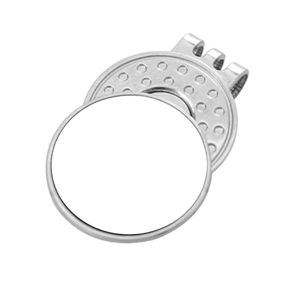 Sublimation Blank Golf Hat Clip - Magnetic Silver Cap Holder, Heat-Transfer Printable Golf Accessory, Magnet Clip for Hats & Caps