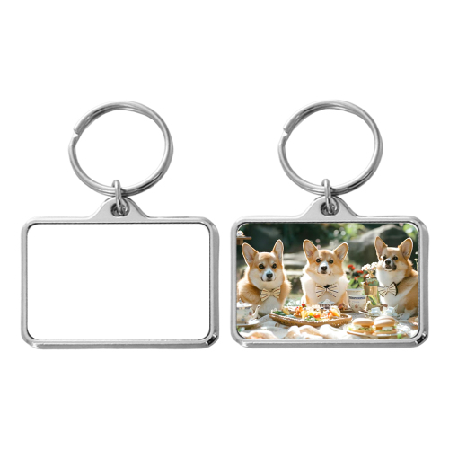 DIY Sublimation Blank Double-sided Pet Decoration Heat Press Dog Tag Metal Pendant Keychain Neck Hanging Small Gift