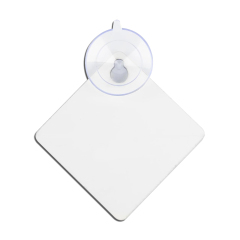 DIY MDF Blank Car Window Sign - Customizable Sublimation MDF Car Interior Reminder Sign - Includes Suction Cup for Easy Mounting