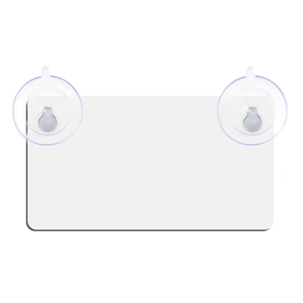 DIY MDF Blank Car Window Sign - Customizable Sublimation MDF Car Interior Reminder Sign - Includes Suction Cup for Easy Mounting