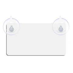 DIY MDF Blank Car Window Sign - Customizable Sublimation MDF Car Interior Reminder Sign - Includes Suction Cup for Easy Mounting