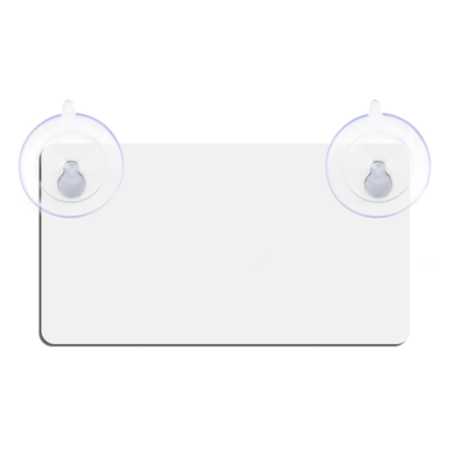 DIY MDF Blank Car Window Sign - Customizable Sublimation MDF Car Interior Reminder Sign - Includes Suction Cup for Easy Mounting