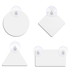 DIY MDF Blank Car Window Sign - Customizable Sublimation MDF Car Interior Reminder Sign - Includes Suction Cup for Easy Mounting