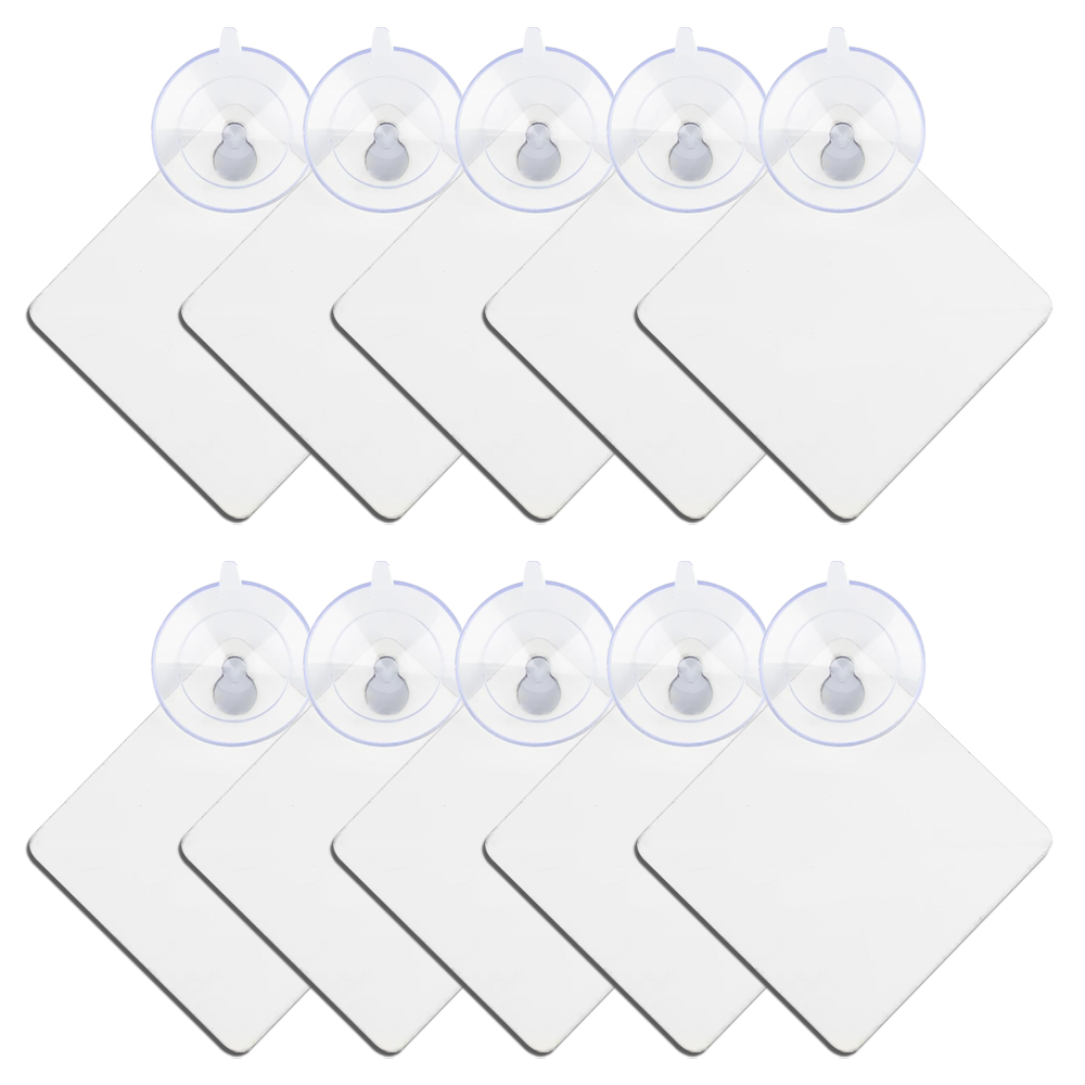 DIY MDF Blank Car Window Sign - Customizable Sublimation MDF Car Interior Reminder Sign - Includes Suction Cup for Easy Mounting