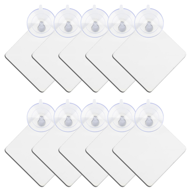 DIY MDF Blank Car Window Sign - Customizable Sublimation MDF Car Interior Reminder Sign - Includes Suction Cup for Easy Mounting