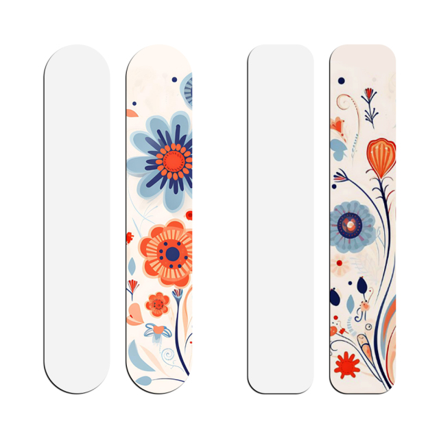 Blank Sublimation Foldable Soft Magnetic Bookmark - Heat Transfer Printable Magnetic Book Marker, Foldable Soft Magnet Bookmark for Books | Customizable Magnetic Page Holder