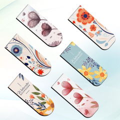 Blank Sublimation Foldable Soft Magnetic Bookmark - Heat Transfer Printable Magnetic Book Marker, Foldable Soft Magnet Bookmark for Books | Customizable Magnetic Page Holder
