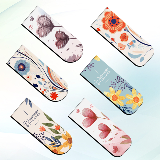 Blank Sublimation Foldable Soft Magnetic Bookmark - Heat Transfer Printable Magnetic Book Marker, Foldable Soft Magnet Bookmark for Books | Customizable Magnetic Page Holder