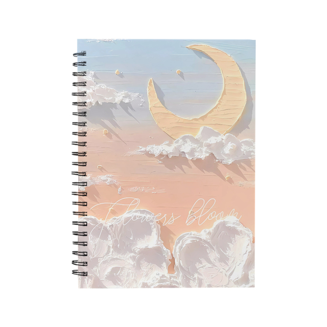 Sublimation Blank Heat Transfer Spiral Notebook - Hardboard Cover Journal, Customizable Spiral-Bound Notebook | Heat-Transfer Printable Hard Cover Spiral Notebook for Daily Use Sublimation Stationery