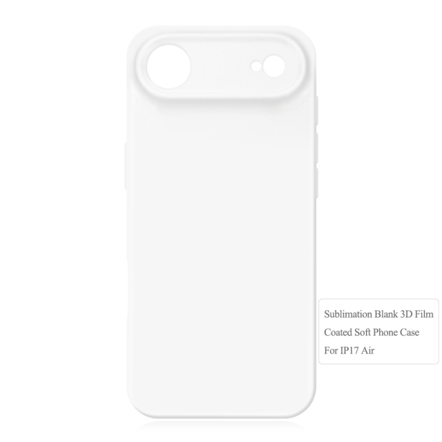 Sublimation 3D Film TPU Phone Case For iPhone 17,16,15,14,13,12 Series Sublimation 3D Soft Coated Phone Case 3D Heat Transfer Silicone Phone Case