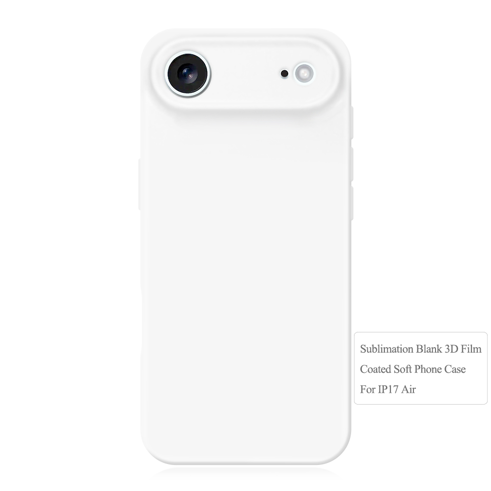 Sublimation 3D Film TPU Phone Case For iPhone 17,16,15,14,13,12 Series Sublimation 3D Soft Coated Phone Case 3D Heat Transfer Silicone Phone Case