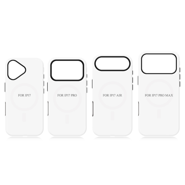 New arrival Sublimation 3D 2in1 Coated Magsafe Phone Case For iPhone 17,16,15,14,13 Series Support Wireless Charging