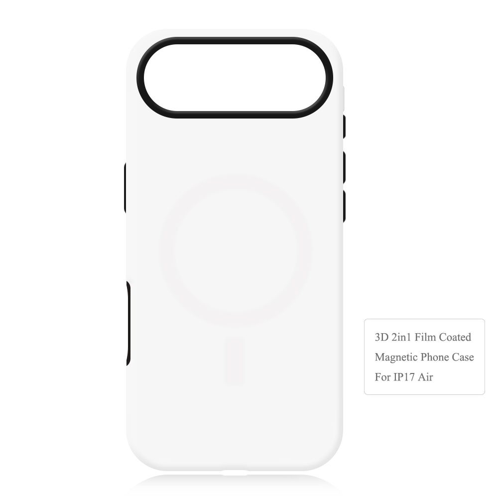 New arrival Sublimation 3D 2in1 Magsafe Film Phone Case For iPhone 17,16,15,14,13 Series Support Wireless Charging