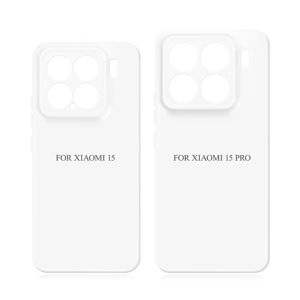 Sublimation 3D Film Soft Phone Case For Xiaomi 15 Series Heat Press Silicone Customizable Phone Cover Full Cover Mobile Phone Case