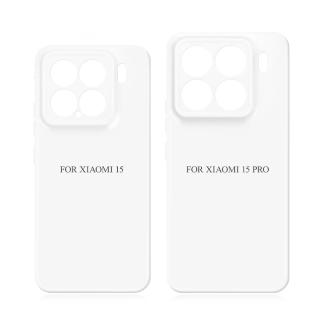Sublimation 3D Film Soft Phone Case For Xiaomi 15 Series Heat Press Silicone Customizable Phone Cover Full Cover Mobile Phone Case
