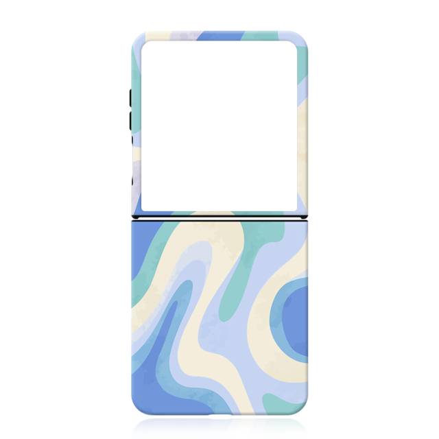 New Arrival 3D 2in1 Film Coated Phone Case Sublimation Foldable Phone Cover Customized DIY Cell Phone Case for Samsung Z Flip 7, Sumsung Flip Series