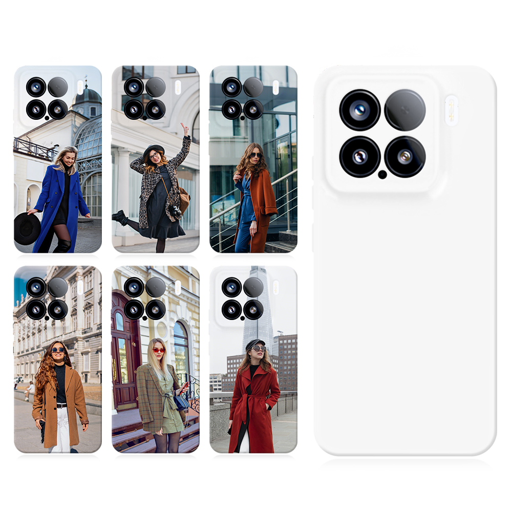 Sublimation 3D Film Soft Phone Case For Xiaomi 15 Series Heat Press Silicone Customizable Phone Cover Full Cover Mobile Phone Case