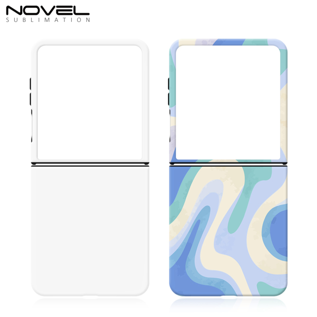 New Arrival 3D 2in1 Film Coated Phone Case Sublimation Foldable Phone Cover Customized DIY Cell Phone Case for Samsung Z Flip 7, Sumsung Flip Series
