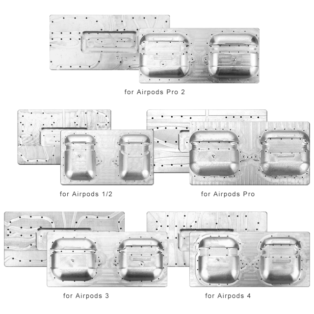 3D Sublimation Mold Metal Tool Jigs for Airpods Pro Case Cover 3D Earphone Case Mold