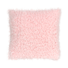 Sublimation Short Plush Pillowcase - Front Plush, Back Printable, Pink & Grey Pillow Case | Heat-Transfer Blank Pillow Cover, Customizable Soft Cushion Case