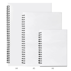 Sublimation Blank Heat Transfer Spiral Notebook - Hardboard Cover Journal, Customizable Spiral-Bound Notebook | Heat-Transfer Printable Hard Cover Spiral Notebook for Daily Use Sublimation Stationery