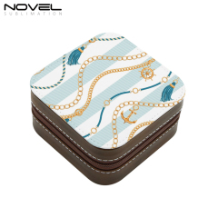 High Quality PU Leather Sublimation Blank Jewelry Box with 7 Colors Jewelry Storage Box