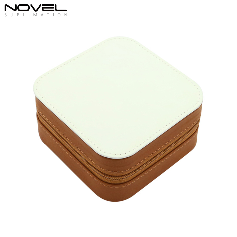 High Quality PU Leather Sublimation Blank Jewelry Box with 7 Colors Jewelry Storage Box
