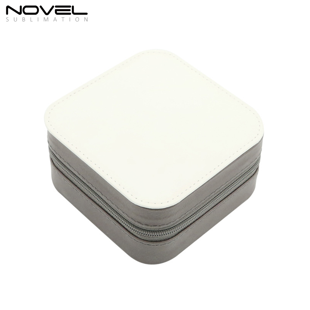 High Quality PU Leather Sublimation Blank Jewelry Box with 7 Colors Jewelry Storage Box