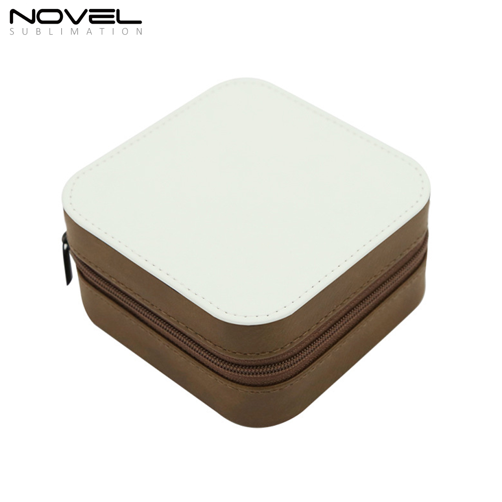 High Quality PU Leather Sublimation Blank Jewelry Box with 7 Colors Jewelry Storage Box