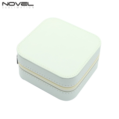 PU Leather Sublimation Blank Jewelry Box with 7 Colors