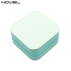 PU Leather Sublimation Blank Jewelry Box with 7 Colors