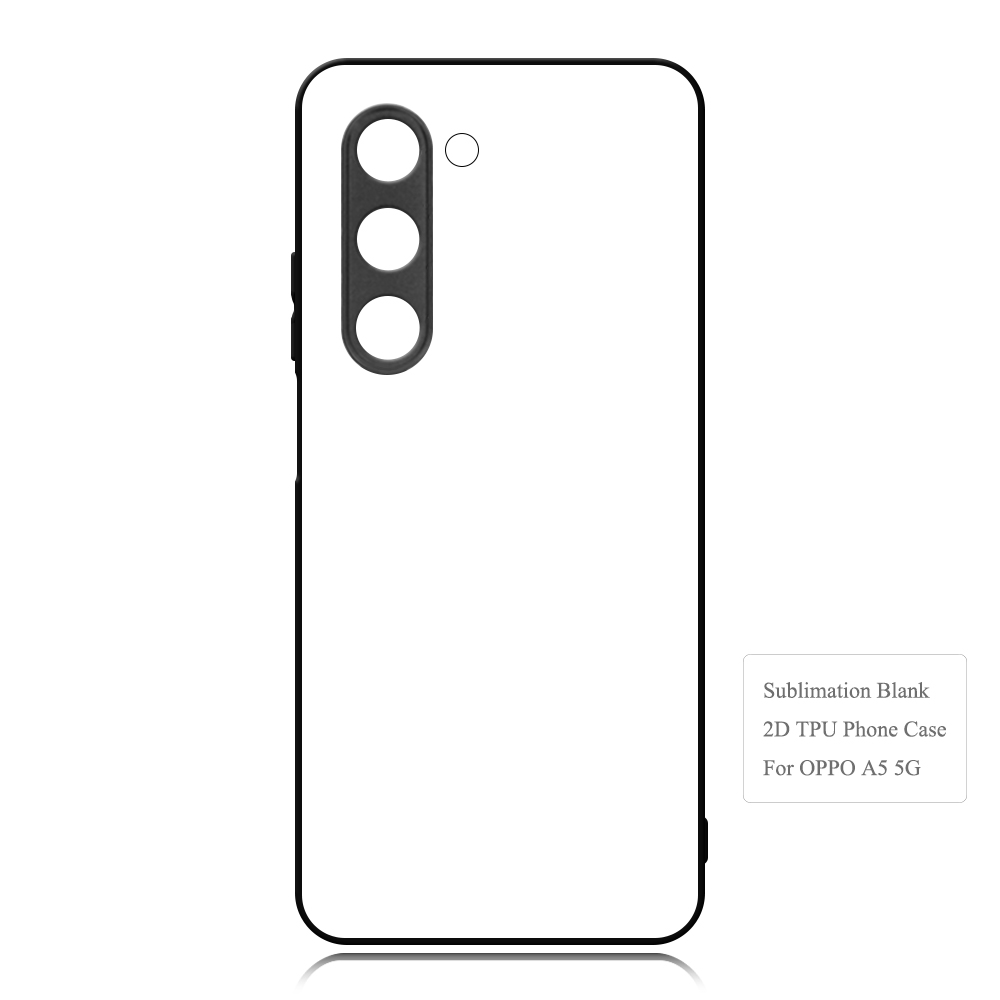 For Oppo A6X, A5 5G,A5 Pro 5G,A3X 5G,A3 Pro 5G Sublimation 2D TPU Case Cover With Aluminum Insert Blank Phone Case