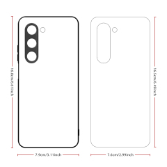 For Oppo A6X, A5 5G,A5 Pro 5G,A3X 5G,A3 Pro 5G Sublimation 2D TPU Case Cover With Aluminum Insert Blank Phone Case
