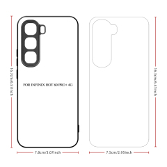 New Arrival Sublimation 2D TPU Phone Case for Infinix Hot 60, Hot 60i, Smart 10, Hot 50i/Smart 9 with Aluminum Insert