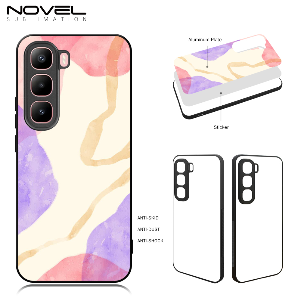 New Arrival Sublimation 2D TPU Phone Case for Infinix Smart 20, Hot 60, Hot 60i, Smart 10, Hot 50i/Smart 9 with Aluminum Insert