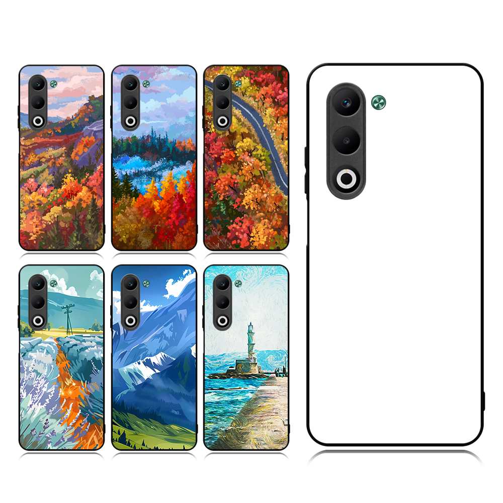For Oppo A6X, A5 5G,A5 Pro 5G,A3X 5G,A3 Pro 5G Sublimation 2D TPU Case Cover With Aluminum Insert Blank Phone Case
