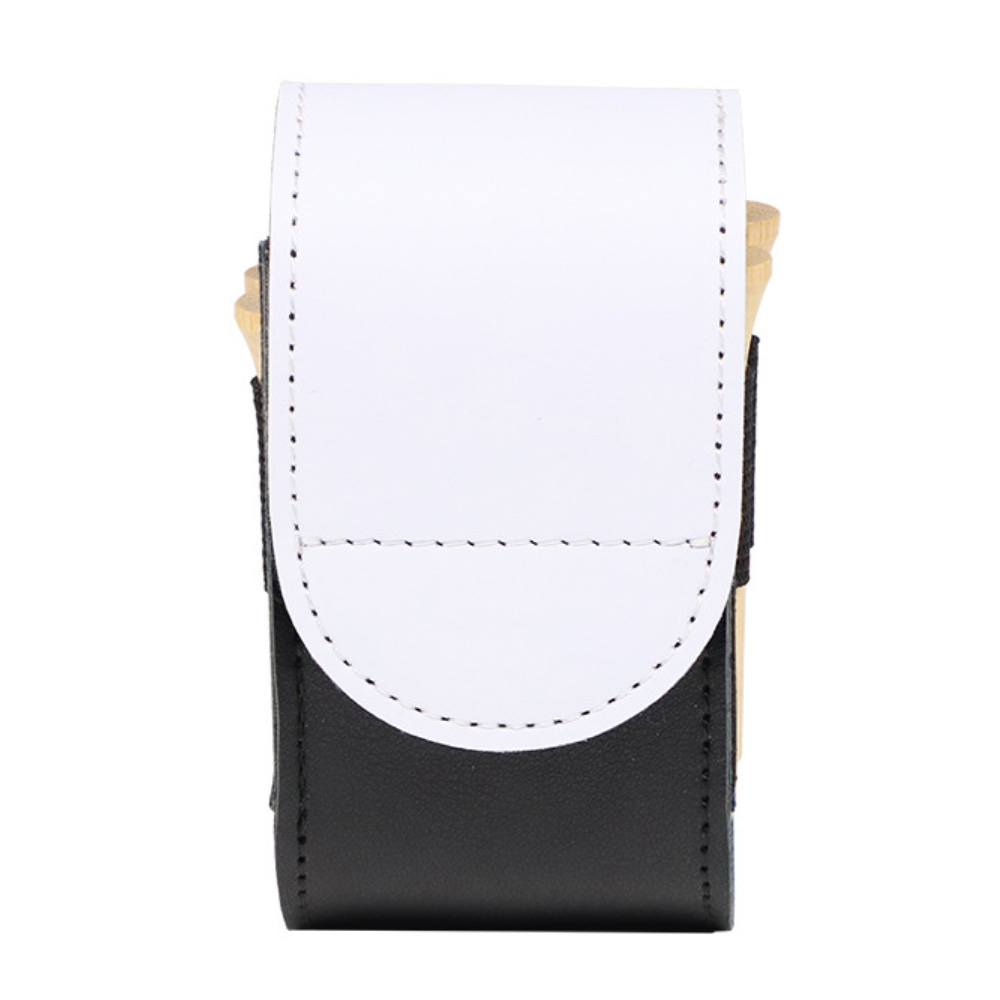 Sublimation Blank PU Leather Golf Mini Hanging Bag - Waistbelt-Mountable with Golf Bag Back Buckle & Velcro Closure