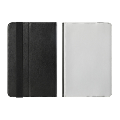 Universal Sublimation PU Leather Case for iPad Custom Holder with Silicone Buckle PU Cover for iPad Series Two Sizes to Choose