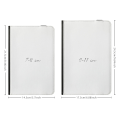 Universal Sublimation PU Leather Case for iPad Custom Holder with Silicone Buckle PU Cover for iPad Series Two Sizes to Choose