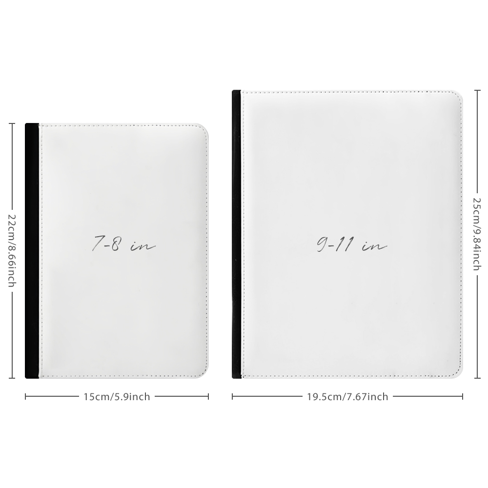 Sublimation PU Leather Case for iPad Custom Holder with Four Corners Snap Fixing PU Cover for iPad Series Universal Model