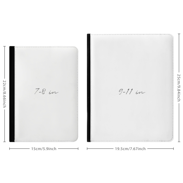 Sublimation PU Leather Case for iPad Custom Holder with Four Corners Snap Fixing PU Cover for iPad Series Universal Model