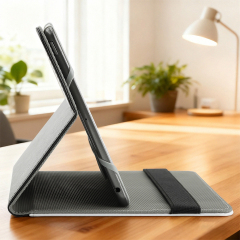 Universal Sublimation PU Leather Case for iPad Custom Holder with Silicone Buckle PU Cover for iPad Series Two Sizes to Choose