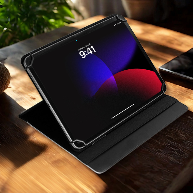Sublimation PU Leather Case for iPad Custom Holder with Four Corners Snap Fixing PU Cover for iPad Series Universal Model