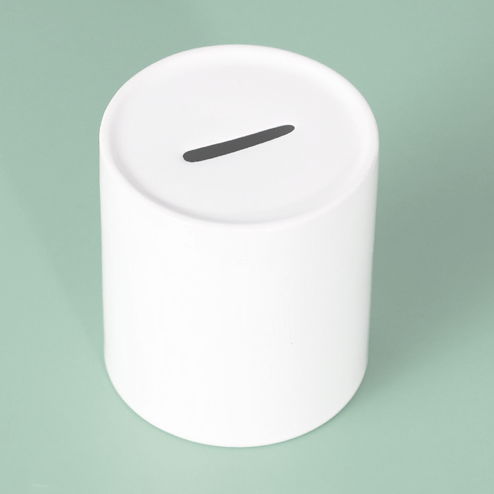 Blank Sublimation Ceramic Piggy Bank - Sublimation & Heat Transfer Printable Round Ceramic Coin Bank, Customizable Cylinder Ceramic Money Jar