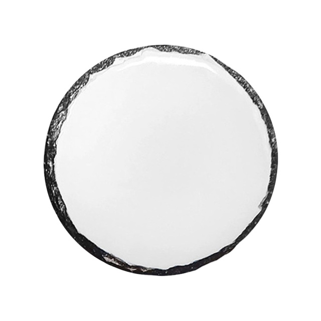 Blank Sublimation Rock Painting Coaster - Heat Transfer Printable Stone-Like Coaster, Customizable Rock Photo Frame Drink Coaster | Heat-Transfer Ready Stone-Patterned Cup Mat for Home/Bar