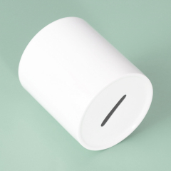 Blank Sublimation Ceramic Piggy Bank - Sublimation & Heat Transfer Printable Round Ceramic Coin Bank, Customizable Cylinder Ceramic Money Jar