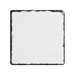 Blank Sublimation Rock Painting Coaster - Heat Transfer Printable Stone-Like Coaster, Customizable Rock Photo Frame Drink Coaster | Heat-Transfer Ready Stone-Patterned Cup Mat for Home/Bar